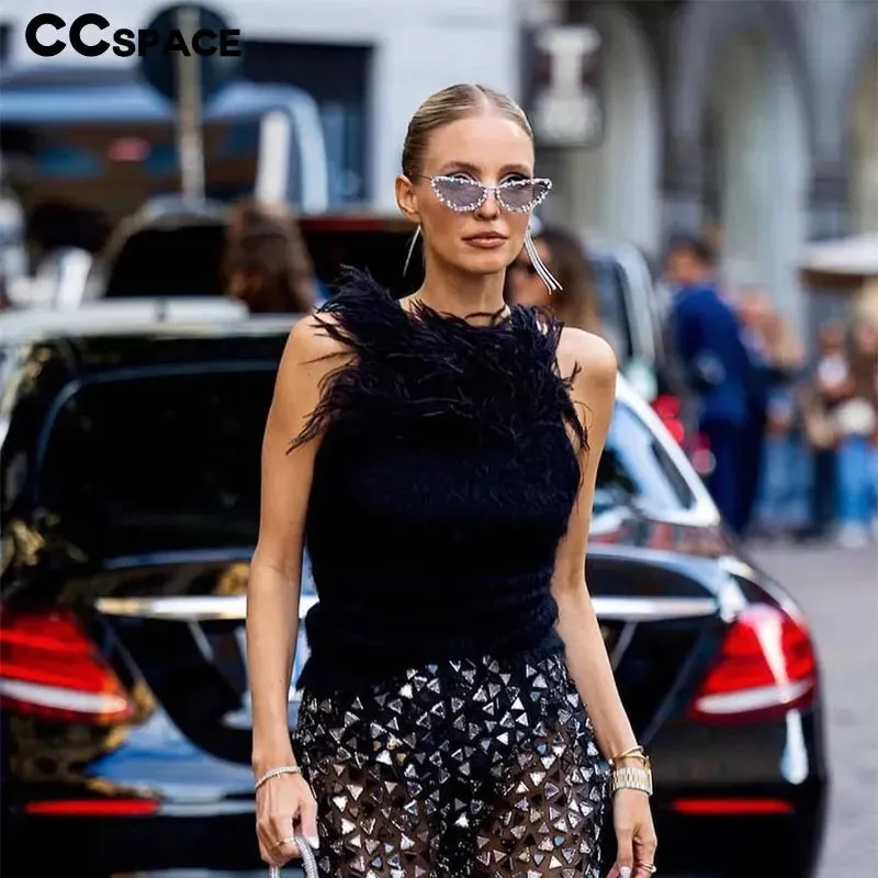Luxury Diamond Cat Eye Sunglasses Women Vintage Shades