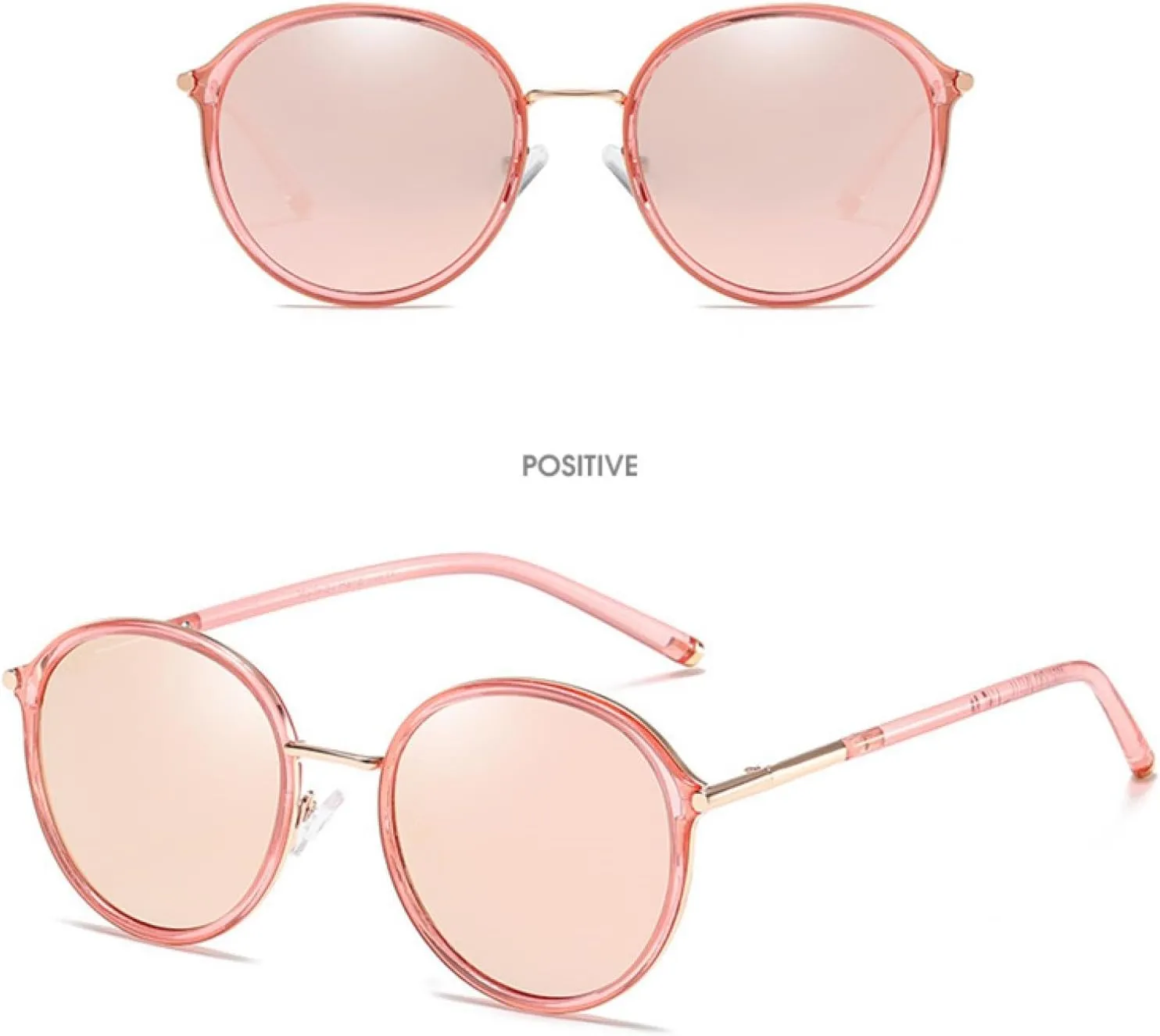 Luxury Round Women Sunglasses Metal Frame Sun Glasses Classic Black Shades Eyewear Uv400