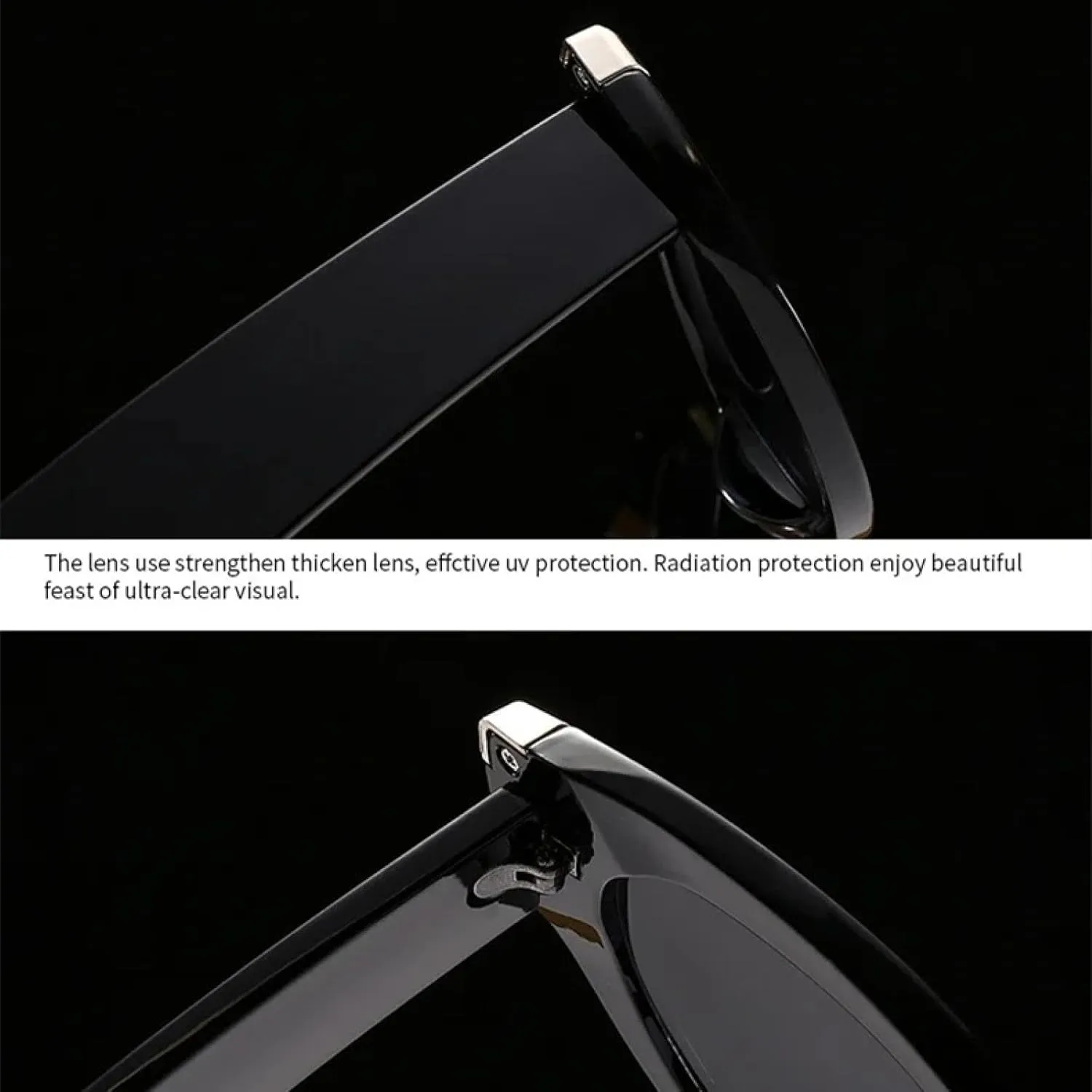 Luxury Vintage Cat Eye Big Frame Sunglasses for Women Female Punk Rivet Popular Outdoor Uv400
