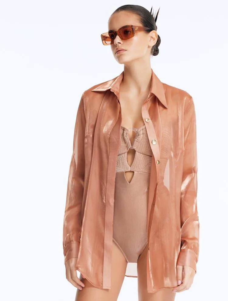 Marche Transparent Beige Sunglasses