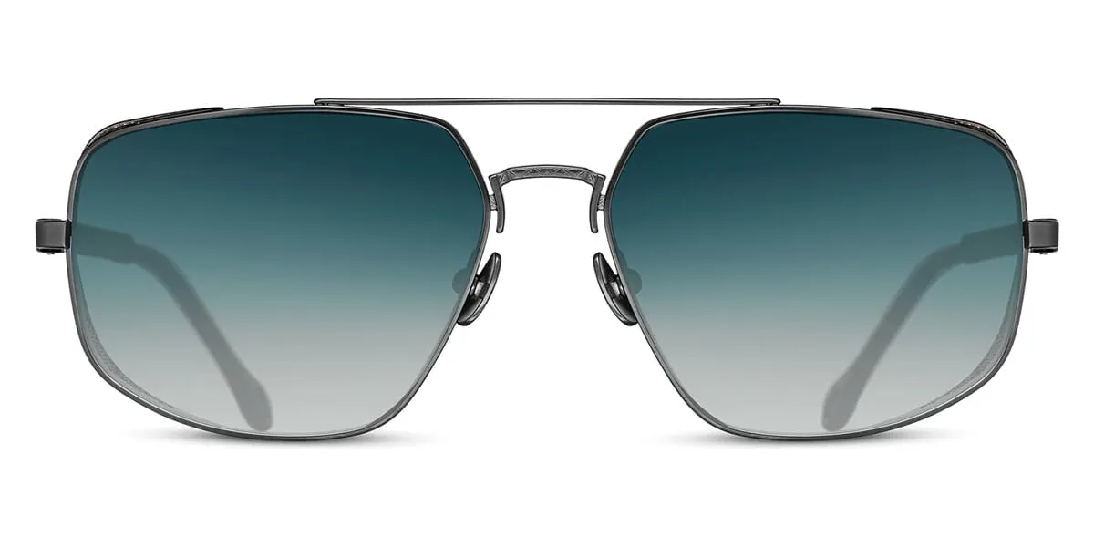 Matsuda Sun M3111 MBK with Mesh Side Shield with Blue Gradient