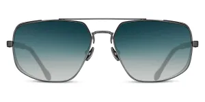 Matsuda Sun M3111 MBK with Mesh Side Shield with Blue Gradient