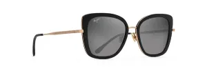 Maui Jim Violet Lake Sunglasses / Black with Gold / Neutral Grey