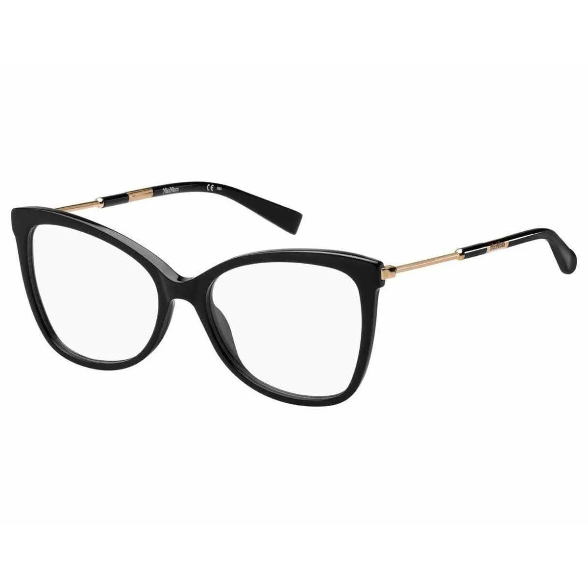 Max Mara Women's Eyeglasses - Black Acetate Frame | MM1345-0807-54-17-145