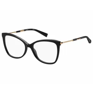 Max Mara Women's Eyeglasses - Black Acetate Frame | MM1345-0807-54-17-145
