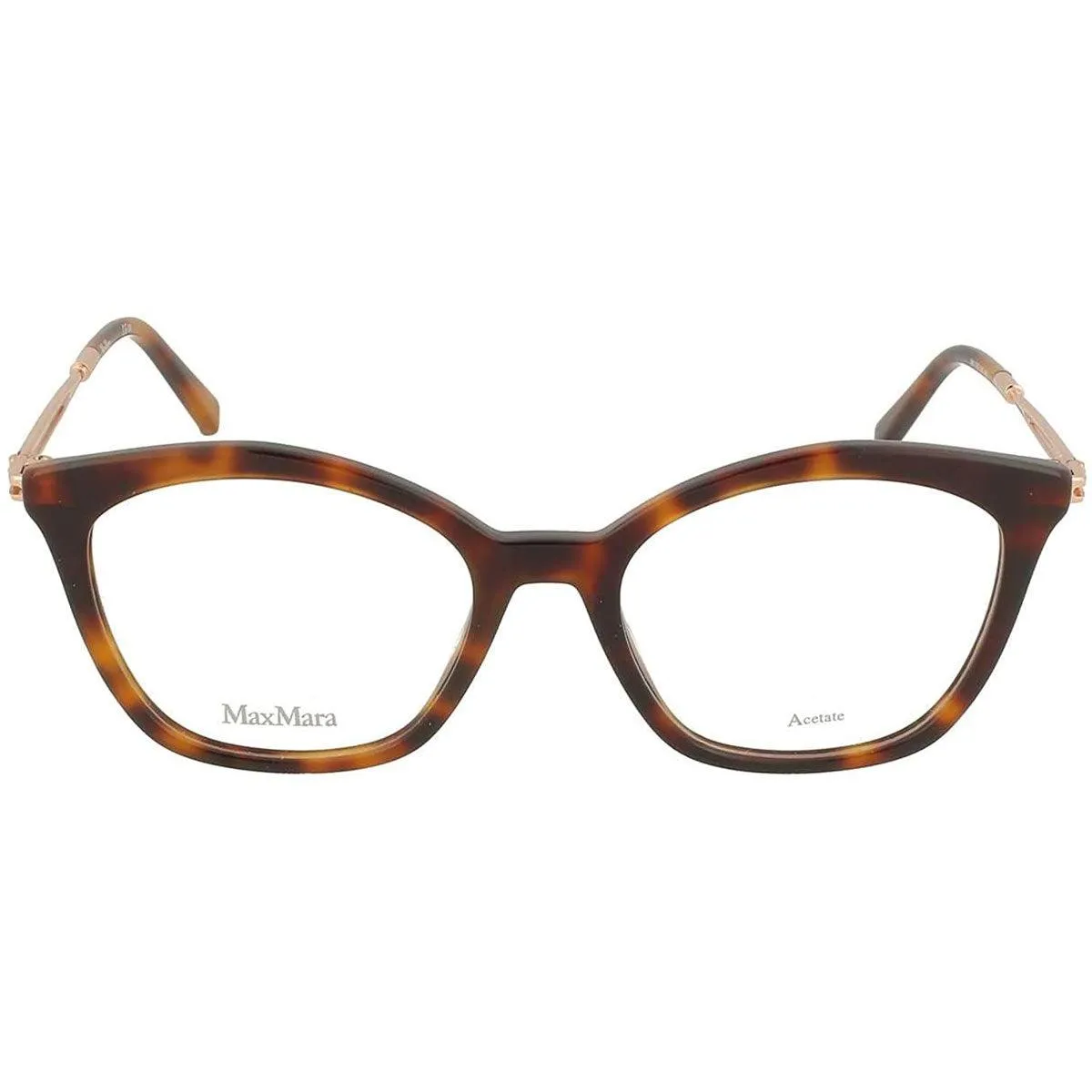 Max Mara Women's Eyeglasses - Dark Havana Acetate Frame | MM1383-0086-50-18-140