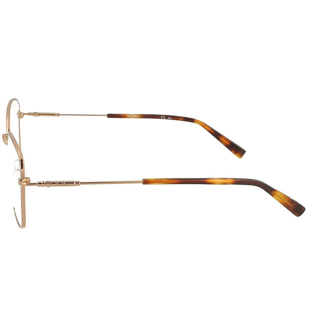 Max Mara Women's Eyeglasses - Gold Copper Metal Frame | MM1396-0DDB-52-17-140