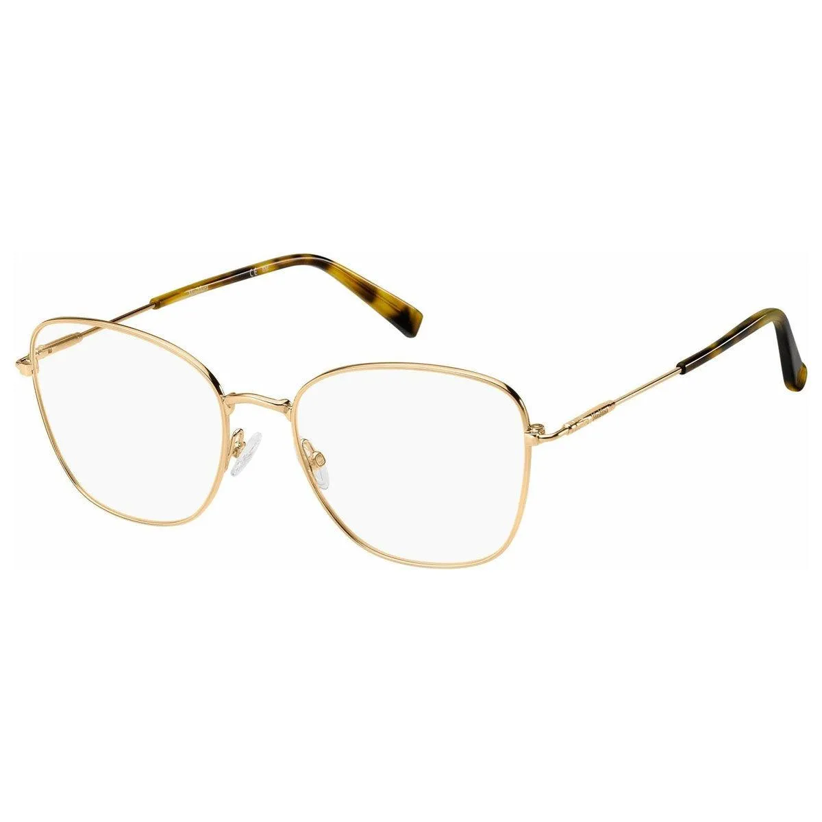 Max Mara Women's Eyeglasses - Gold Copper Metal Frame | MM1396-0DDB-52-17-140