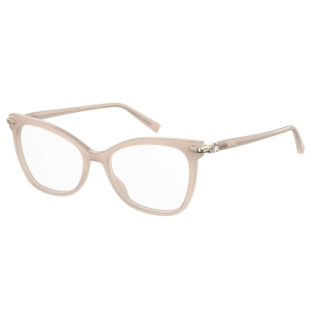 Max Mara Women's Eyeglasses - Nude Acetate Frame | MM1400-0FWM-53-17-145