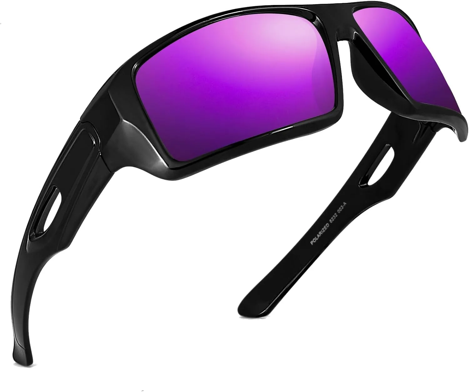 MAXJULI Polarized Wrap Around Sports Sunglasses for Big Heads Men Women UV400 Protection Sun Glasses 8232