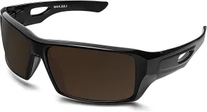 MAXJULI Polarized Wrap Around Sports Sunglasses for Big Heads Men Women UV400 Protection Sun Glasses 8232