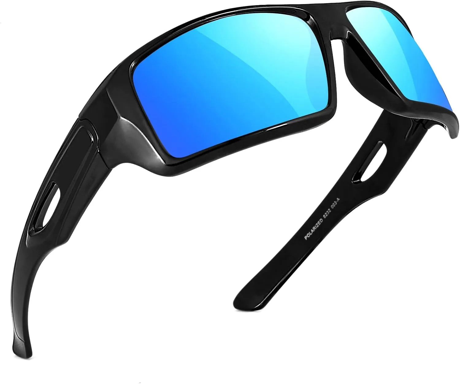 MAXJULI Polarized Wrap Around Sports Sunglasses for Big Heads Men Women UV400 Protection Sun Glasses 8232