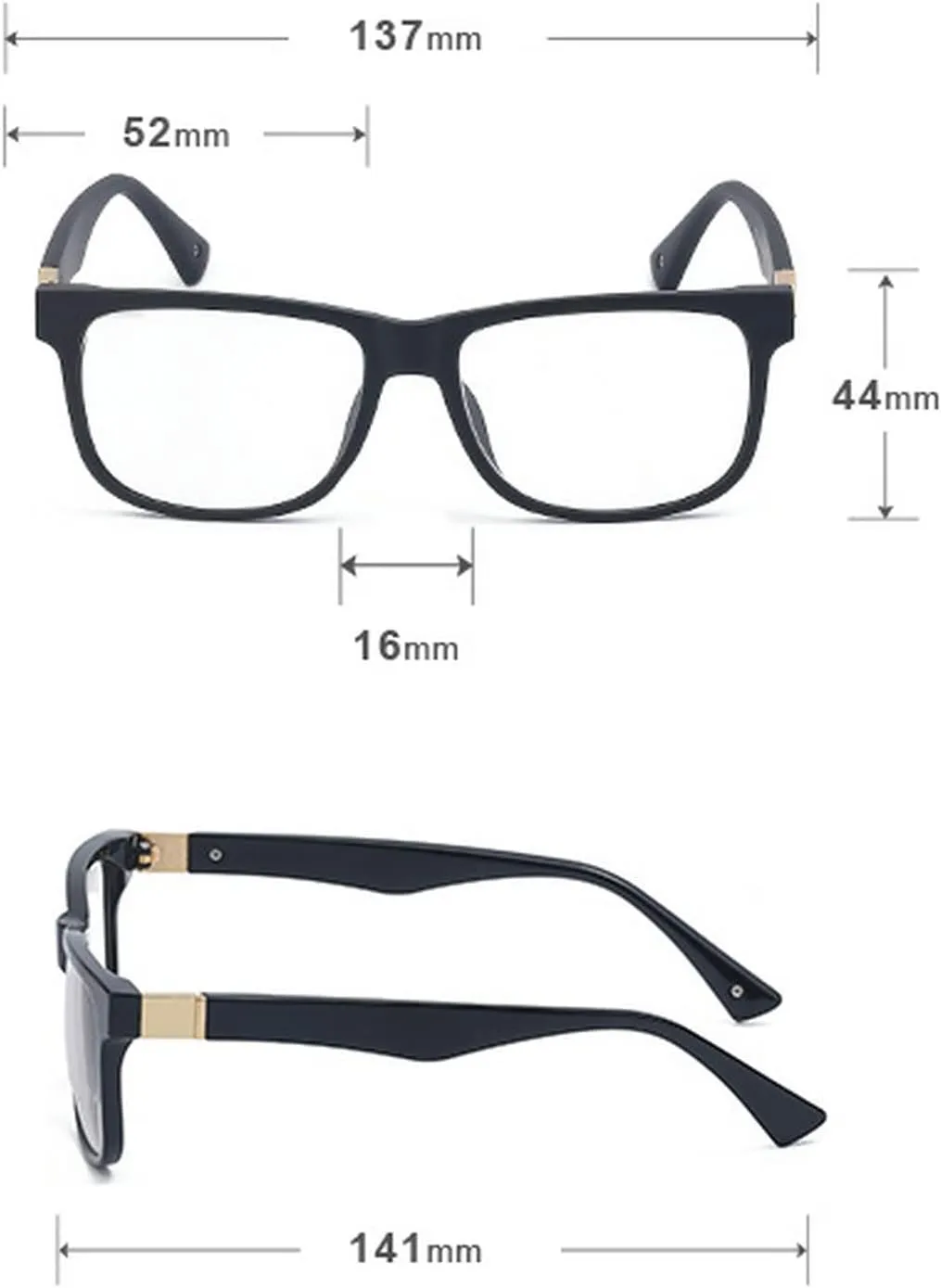 Melrose/square men's transitional sunglasses, photochromic outdoor driving reader women UV400