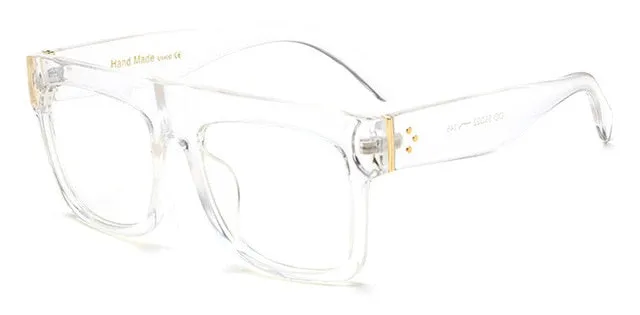 Men Flat Top Super-square Sunglasses