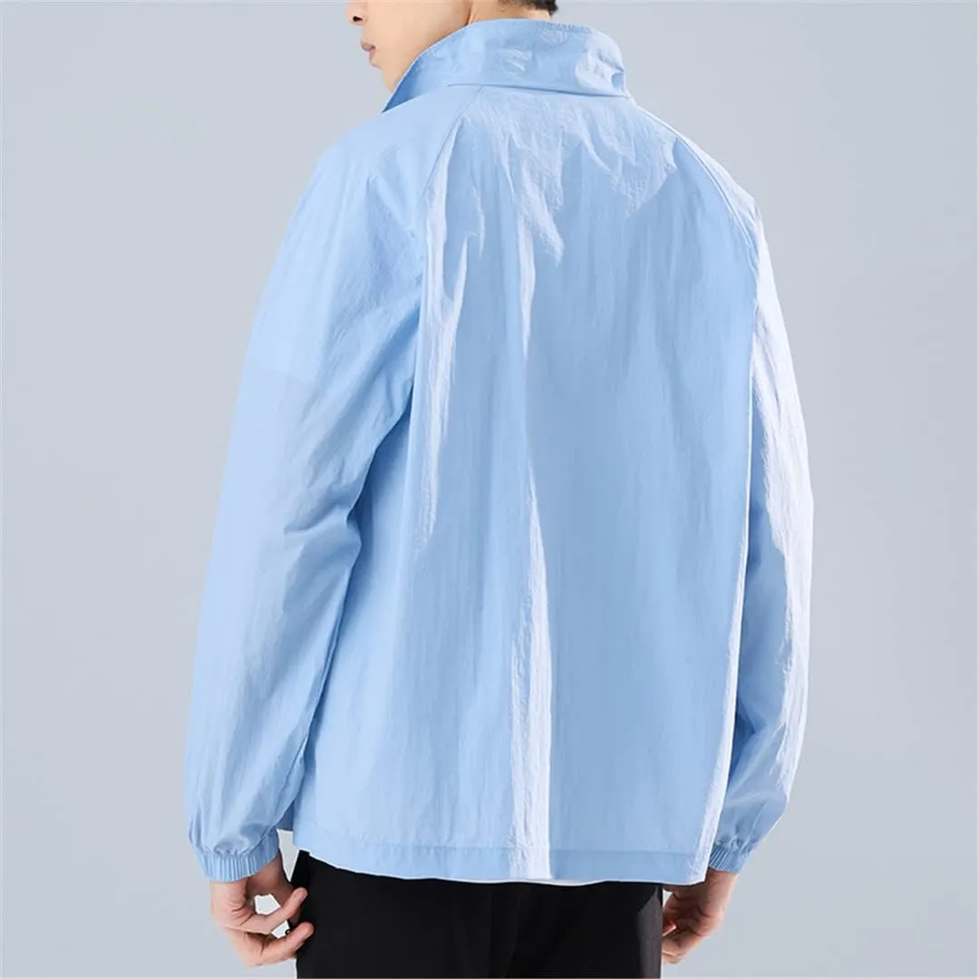 Men Summer Sun Protection Jacket Outdoor Thin Loose Outerwear UV-Proof Breathable Quick Dry Bicycle Cycling Jacket