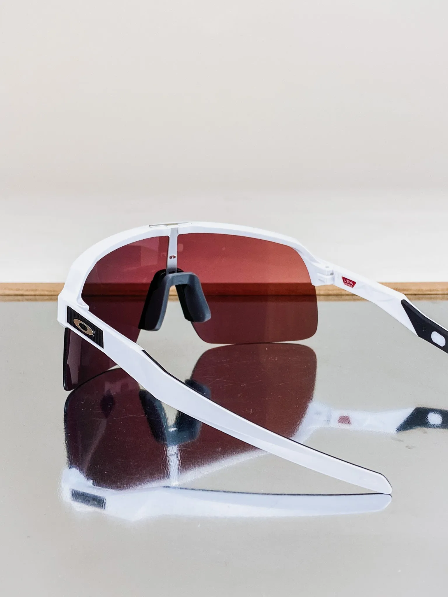 Mens Oakley White Frame Sunglasses