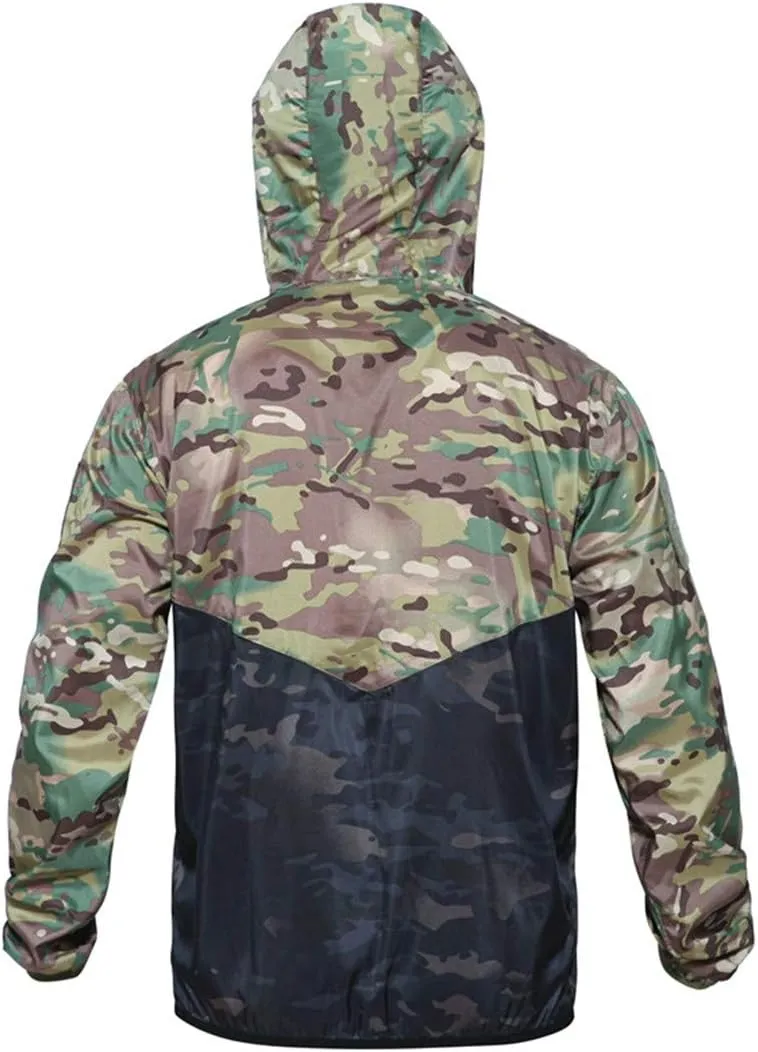 Men's Thin Army Military Jacket Lightweight Quick Dry Windbreaker Summer Waterproof Tactical Jacket Raincoat