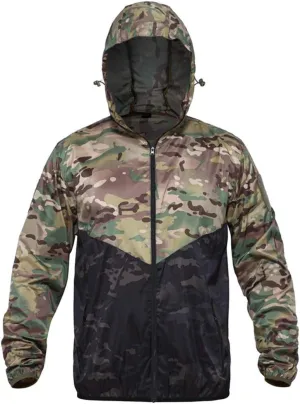 Men's Thin Army Military Jacket Lightweight Quick Dry Windbreaker Summer Waterproof Tactical Jacket Raincoat