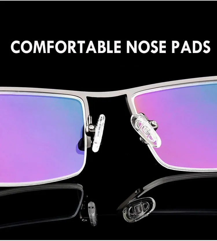 Men's Titanium Alloy Eyeglasses Half Rim Frame P8831