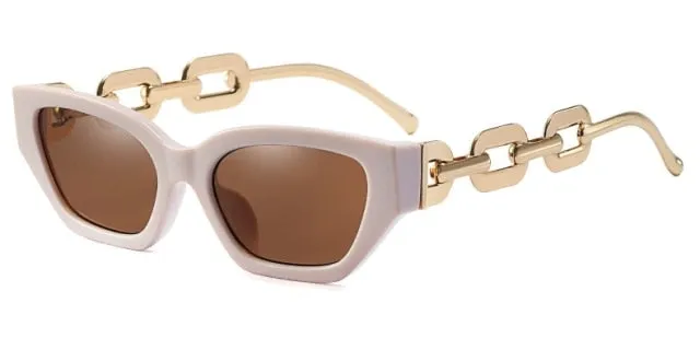 Metal Chain Vintage Sunglasses