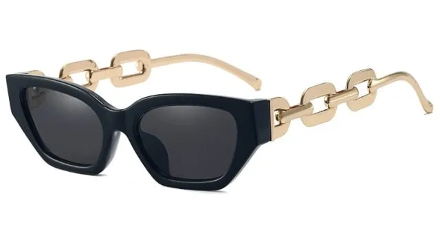 Metal Chain Vintage Sunglasses