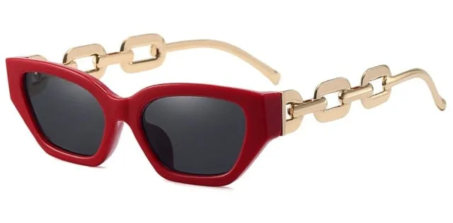 Metal Chain Vintage Sunglasses