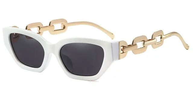 Metal Chain Vintage Sunglasses