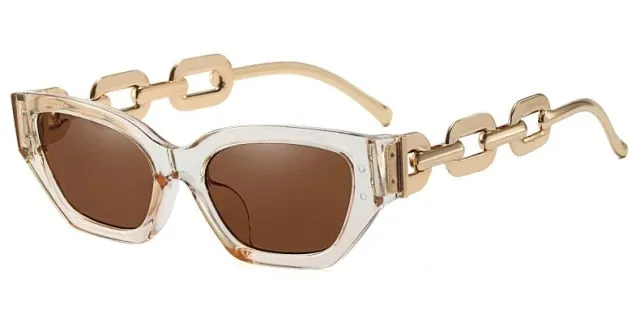 Metal Chain Vintage Sunglasses