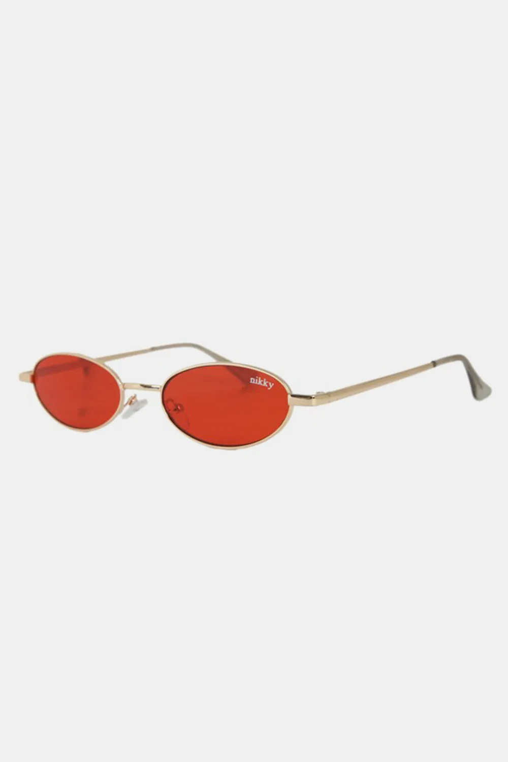 Metal Frame Oval Sunglasses by Nicole Lee USA