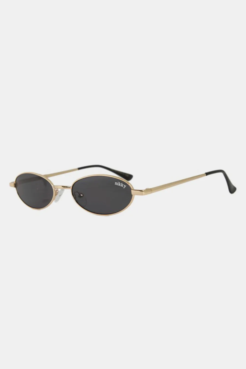 Metal Frame Oval Sunglasses by Nicole Lee USA