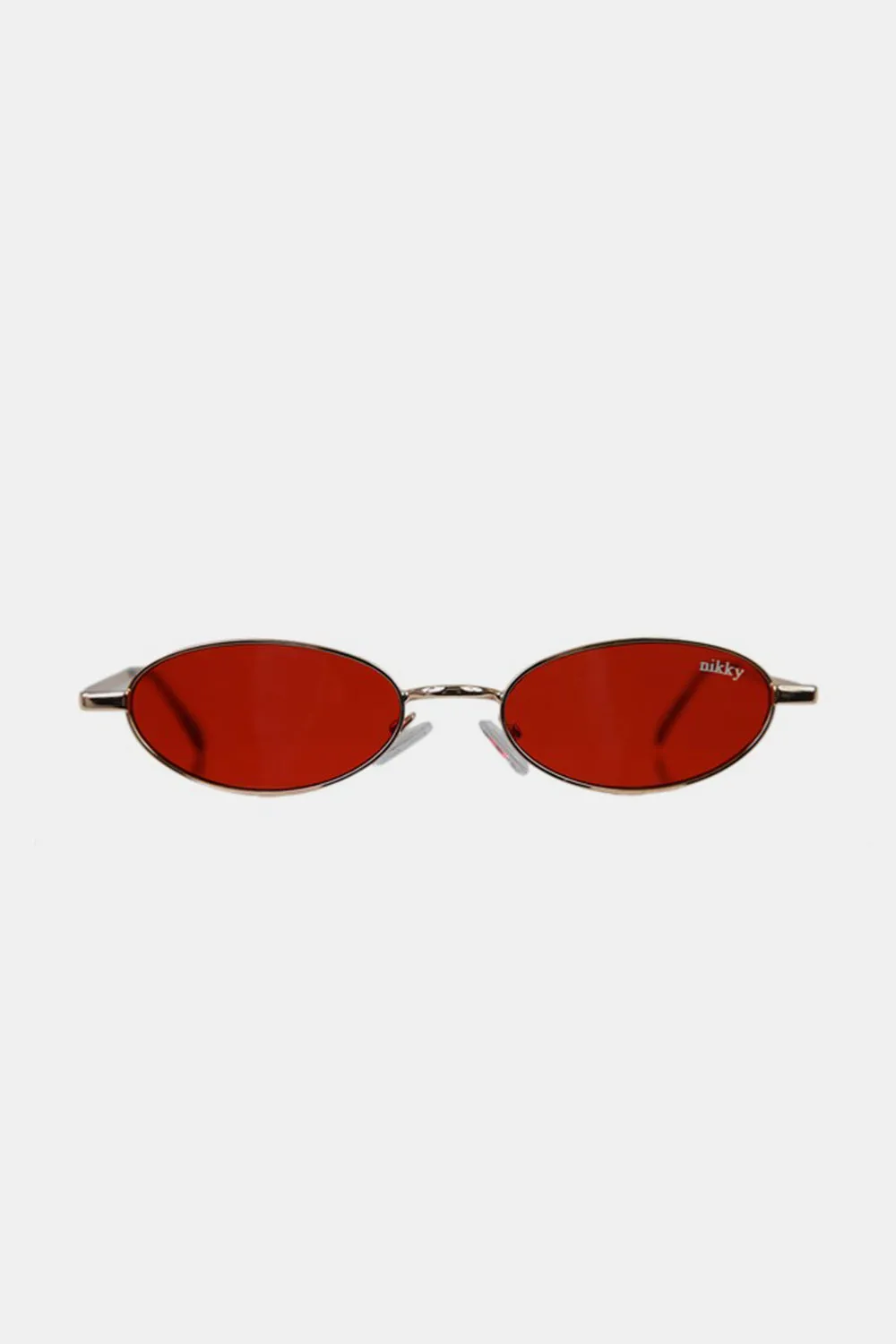 Metal Frame Oval Sunglasses by Nicole Lee USA