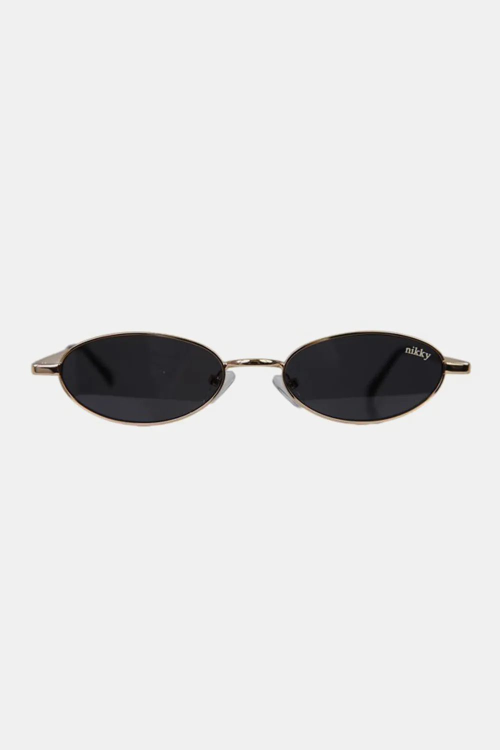 Metal Frame Oval Sunglasses by Nicole Lee USA