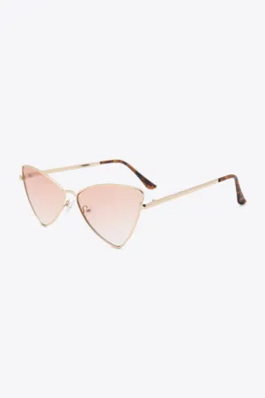 Metal Frame Retro Cat-Eye Sunglasses