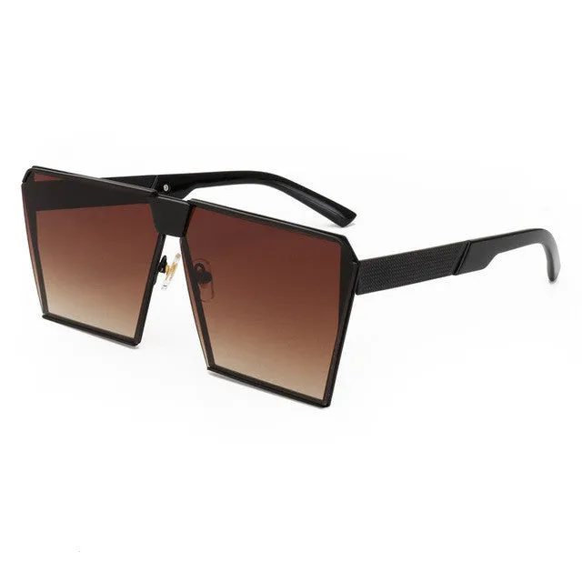 Metal Unique Sunglasses Women Square Vintage retro ombre lens 2017 summer Fashion Glasses #SS936