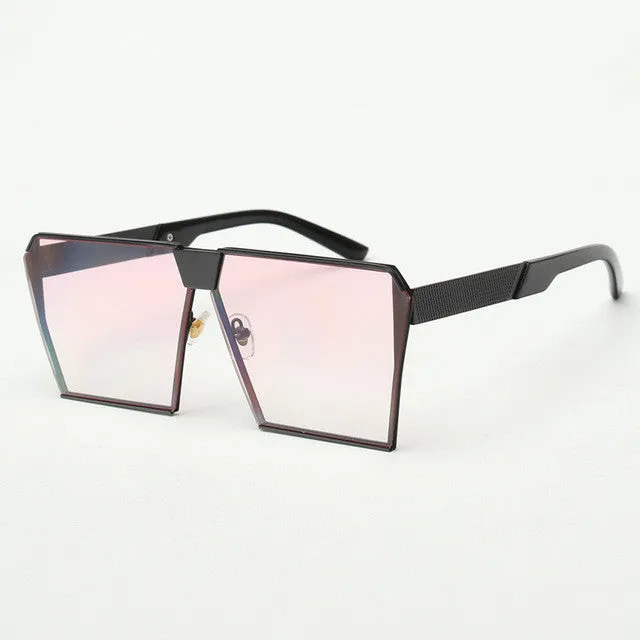 Metal Unique Sunglasses Women Square Vintage retro ombre lens 2017 summer Fashion Glasses #SS936