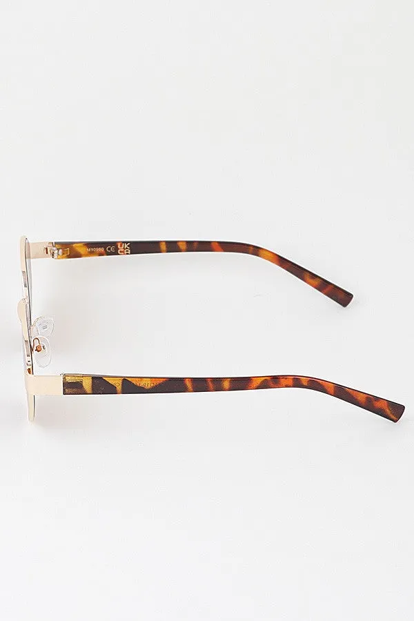 Minimal Metal Round Sunglasses