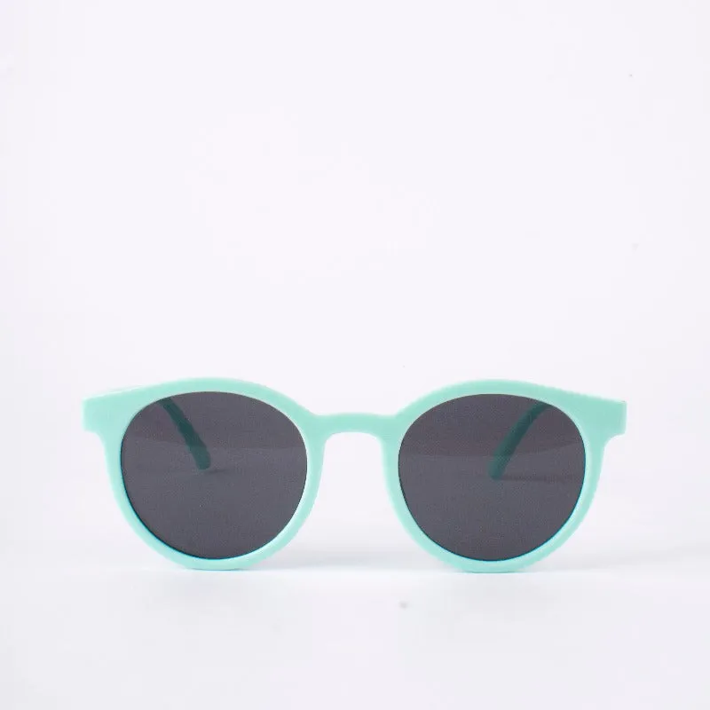 Mint Green Playful Orbit Round Kid's Sunglass