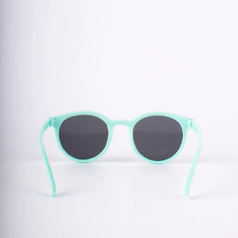 Mint Green Playful Orbit Round Kid's Sunglass