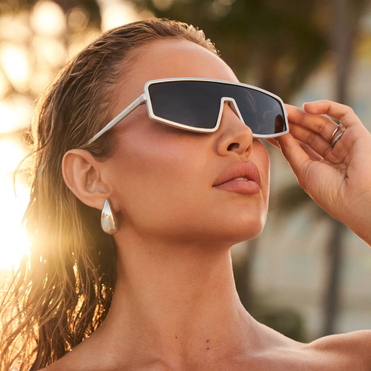 Mira Silver Grey Polarized Sunglasses