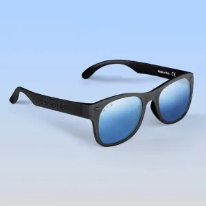 Mirror Lens Kids Black Sunglasses | Toddler/Junior/Adult