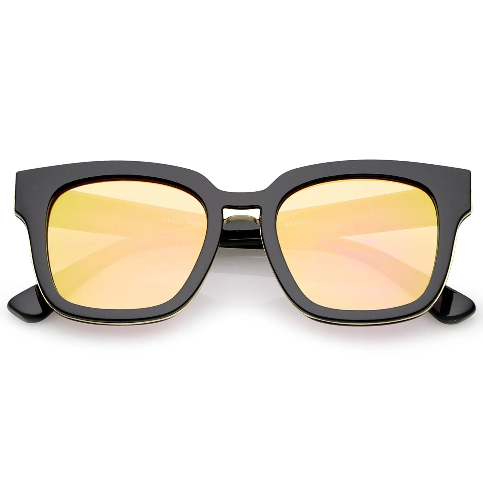 Modern Mirrored Flat Lens Multi Layer Sunglasses A648