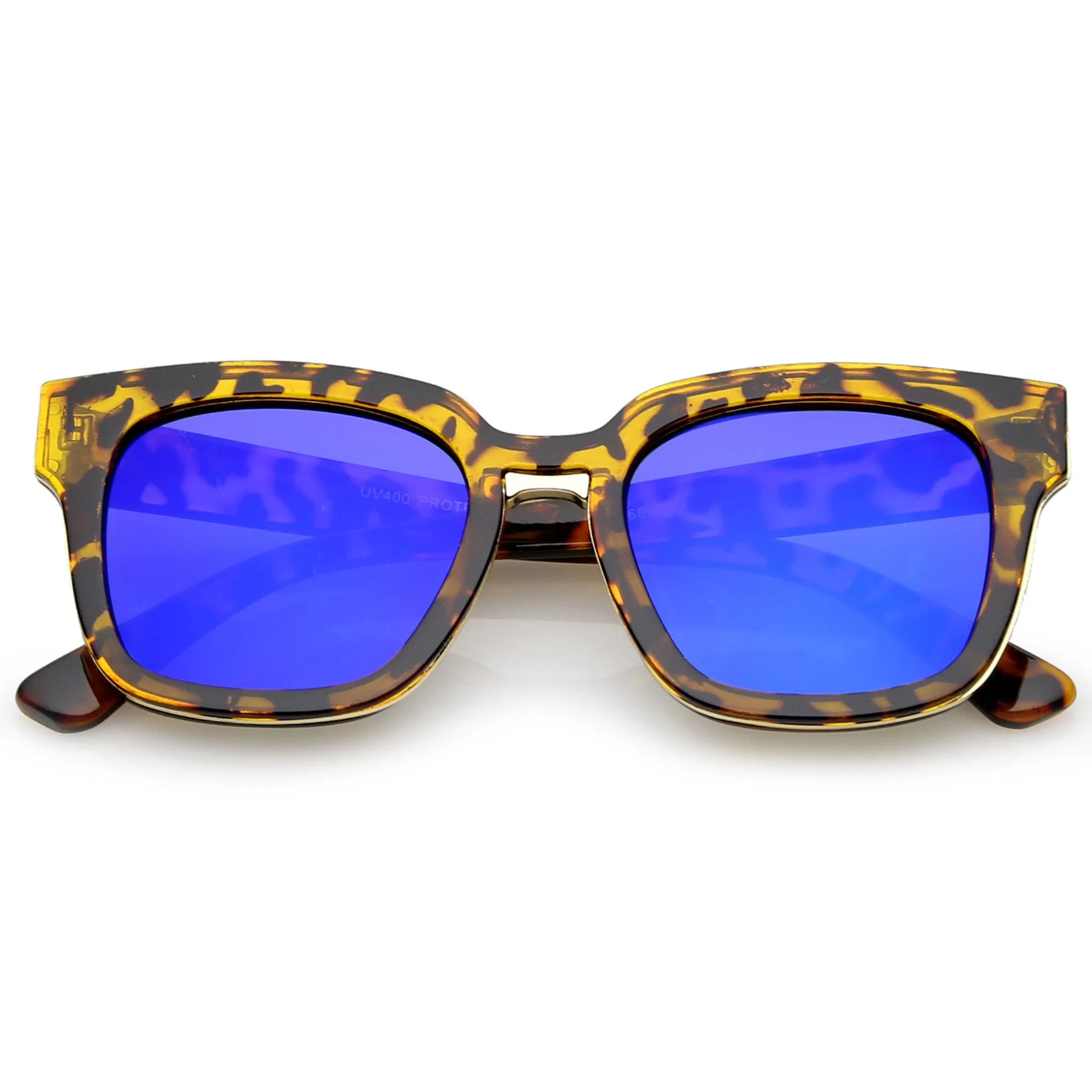 Modern Mirrored Flat Lens Multi Layer Sunglasses A648