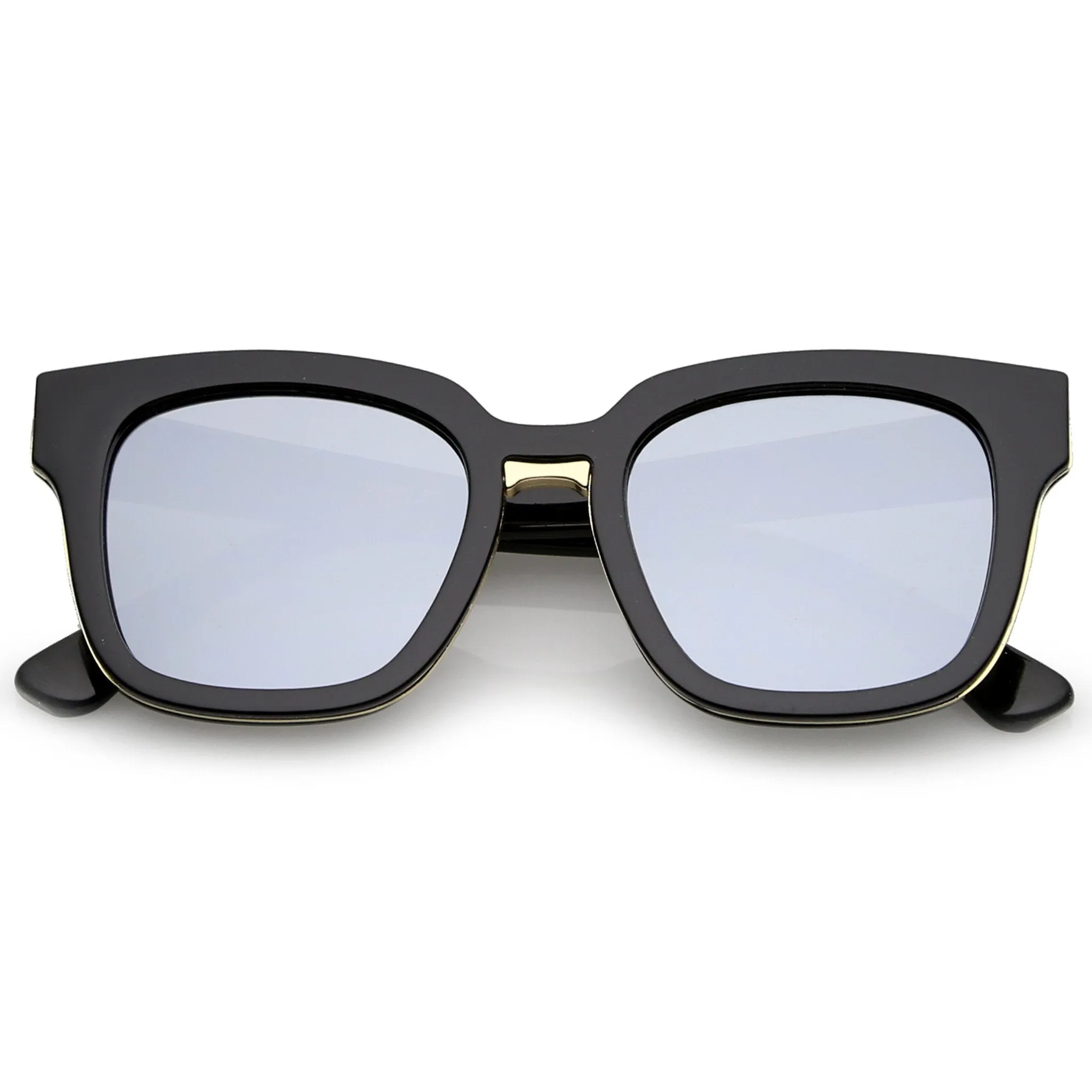Modern Mirrored Flat Lens Multi Layer Sunglasses A648