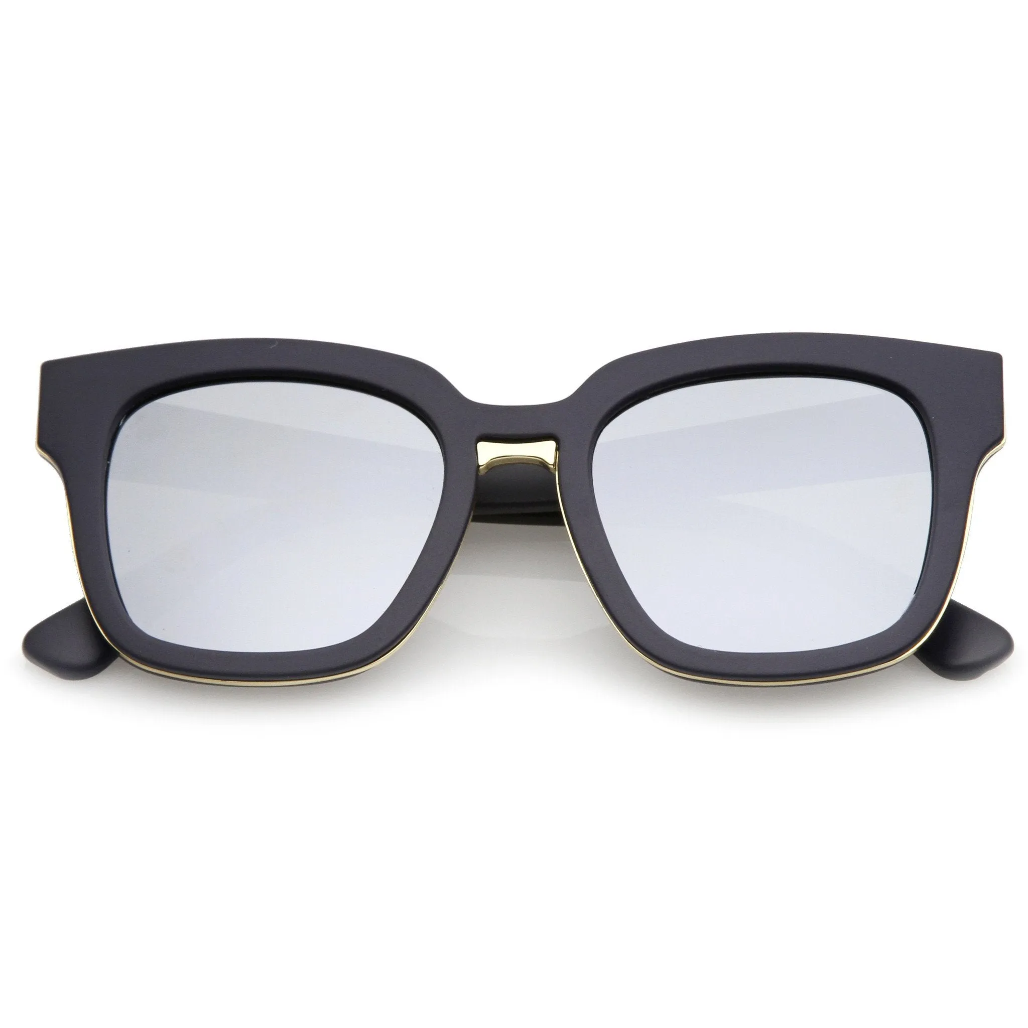 Modern Mirrored Flat Lens Multi Layer Sunglasses A648