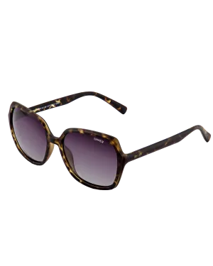 Montara Polarised Sunglasses in Matte Dual Olive Tortoise & Gradient Green