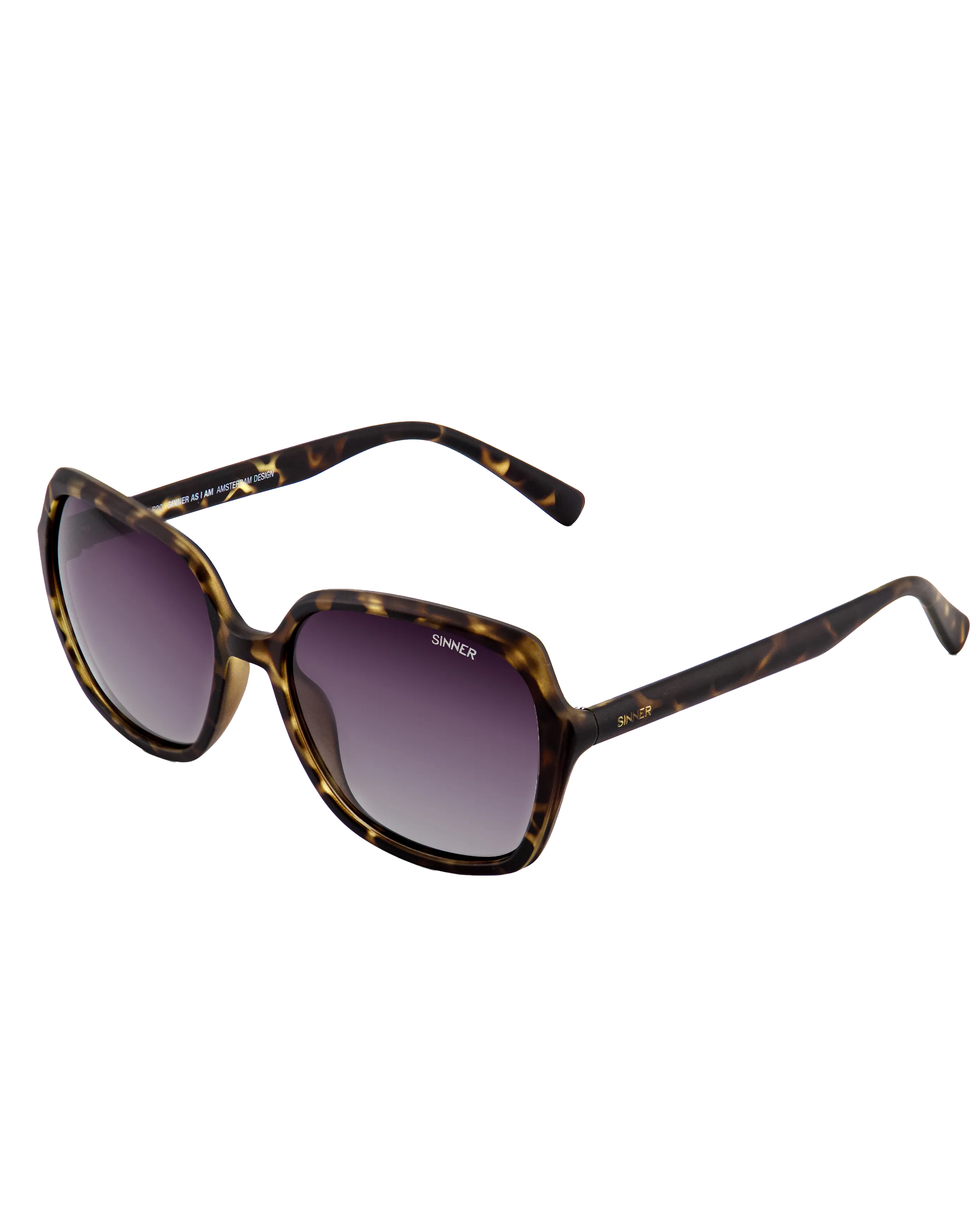 Montara Polarised Sunglasses in Matte Dual Olive Tortoise & Gradient Green