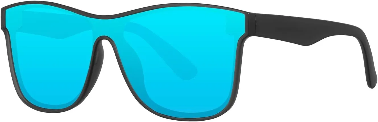 mosanana Polarized Sports Sunglasses for Women Men, TR90 Lightweight Frame Mirrored UV400 Protection MS52368