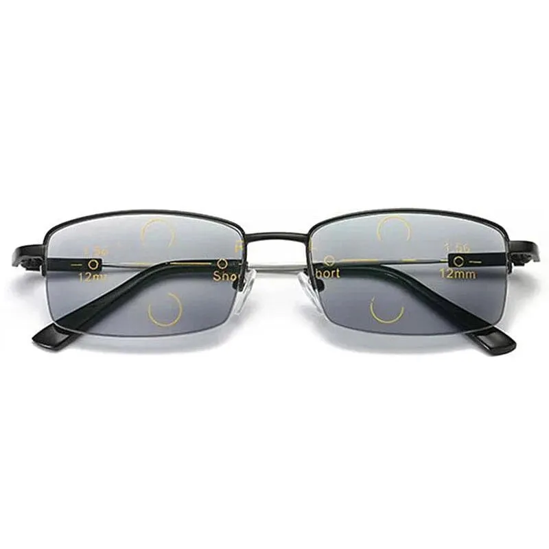 Multifunction Photochromeic Progressive Reading Glasses Driving Sunglasses