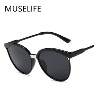 MUSELIFE Cat Eye Designer Sunglasses Women Luxury Retro Eyewear
