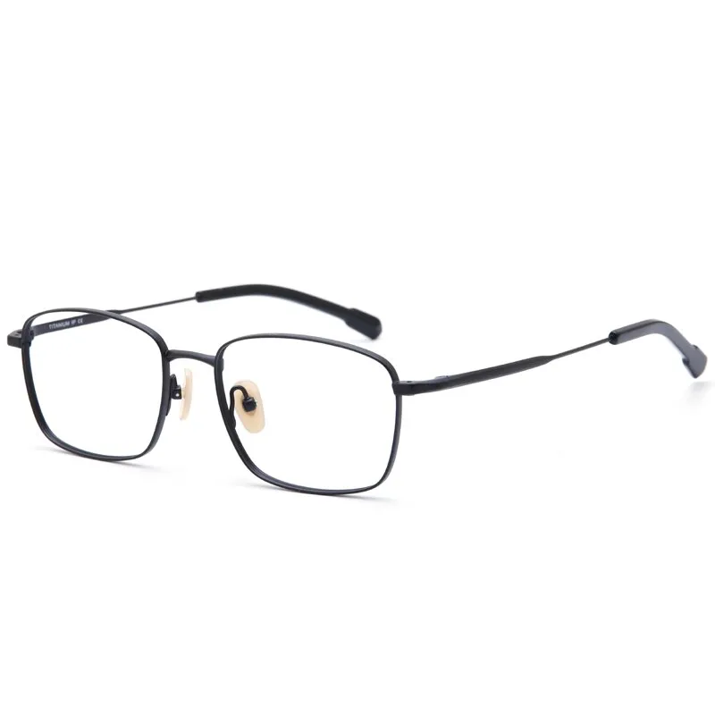 Muzz Men's Full Rim Square Titanium Eyeglasses H9041